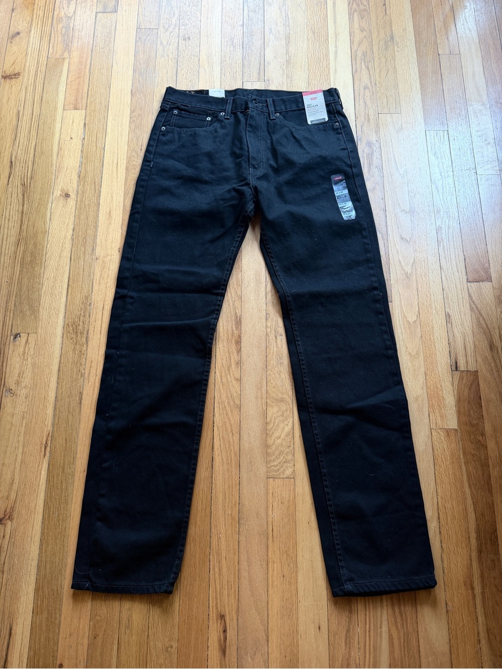 NEW Levi’s black 505 regular jeans 34x36